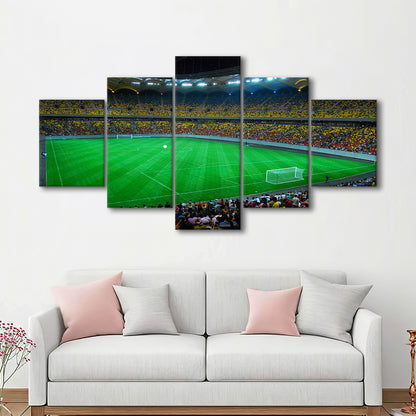 National Arena Bucharest, Stadium Canvas, Sport Art, Gift for him, 5 Panel, Large Canvas, Canvas Print Wall Art