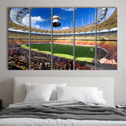 National Arena, Stadium Canvas, Sport Art, 5 Panel B, Extra Large Canvas, Canvas Print Wall Art