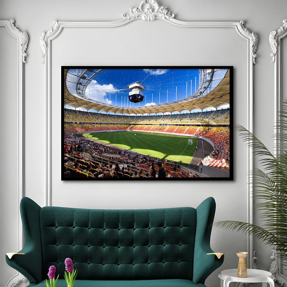 National Arena, Stadium Canvas, Sport Art, Gift for him, Framed Art Print Wall Decor, Picture Framed