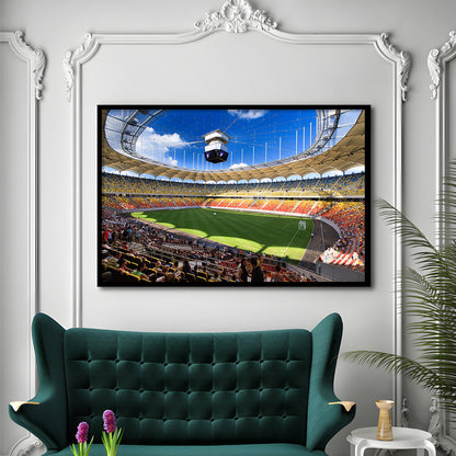 National Arena, Stadium Canvas, Sport Art, Gift for him, Framed Art Print Wall Decor, Picture Framed