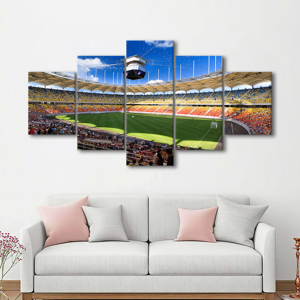 National Arena, Stadium Canvas, Sport Art, Gift for him, 5 Panel, Large Canvas, Canvas Print Wall Art