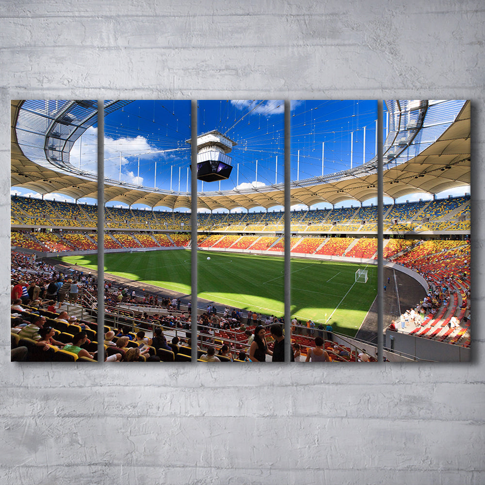 National Arena, Stadium Canvas, Sport Art, 5 Panel B, Extra Large Canvas, Canvas Print Wall Art