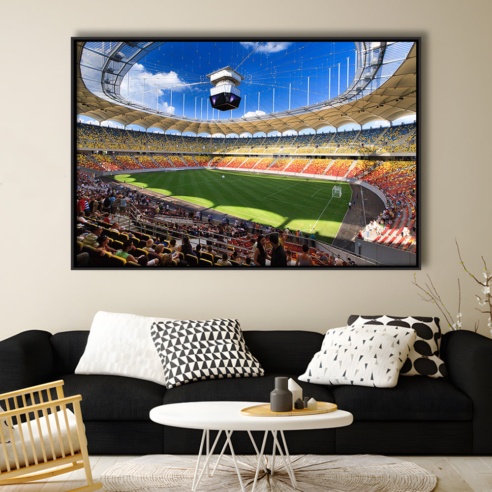 National Arena, Stadium Canvas, Sport Art, Framed Canvas Print Wall Art, Floating Frame