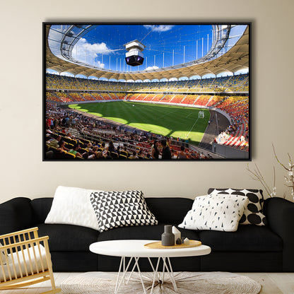 National Arena, Stadium Canvas, Sport Art, Framed Canvas Print Wall Art, Floating Frame