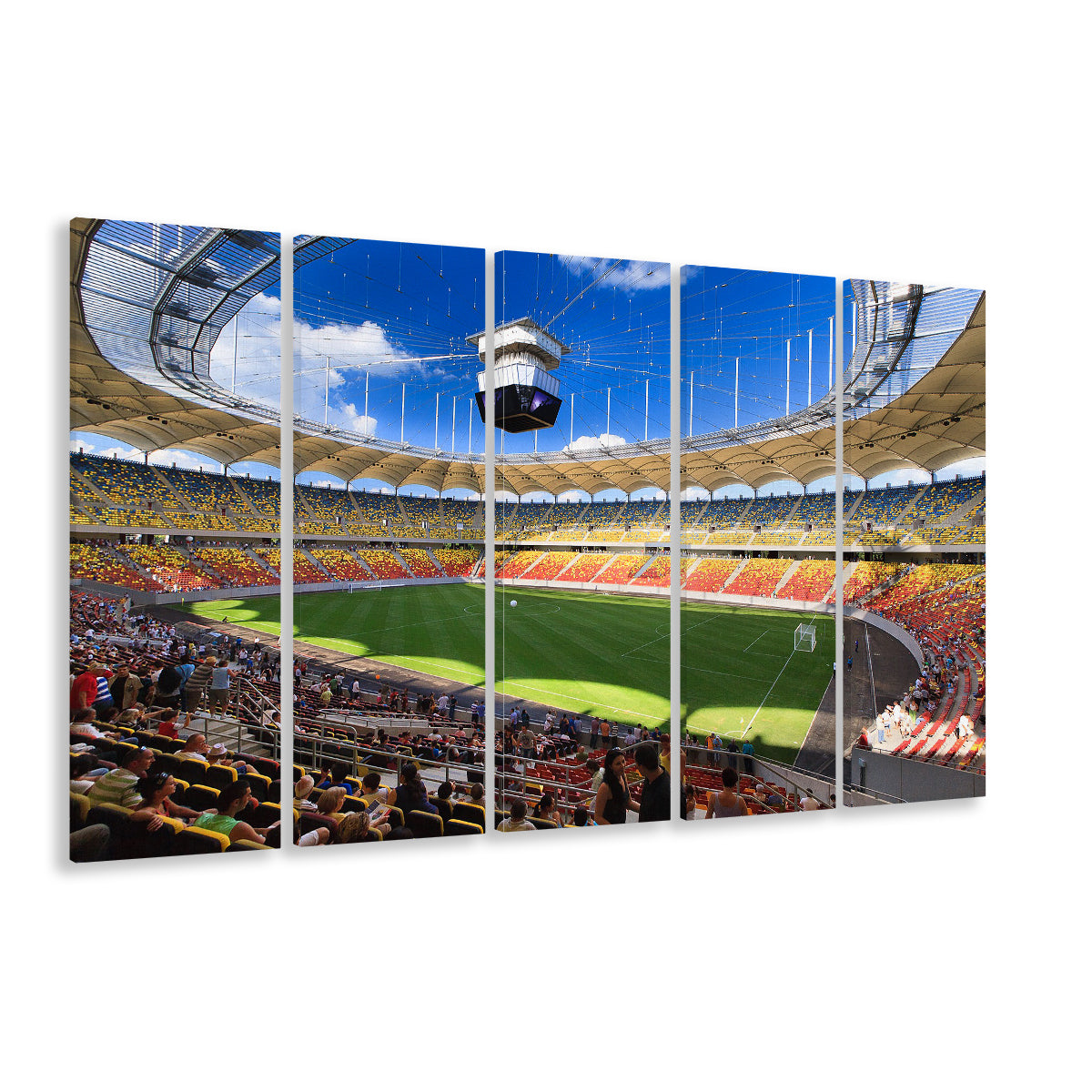 National Arena, Stadium Canvas, Sport Art, 5 Panel B, Extra Large Canvas, Canvas Print Wall Art