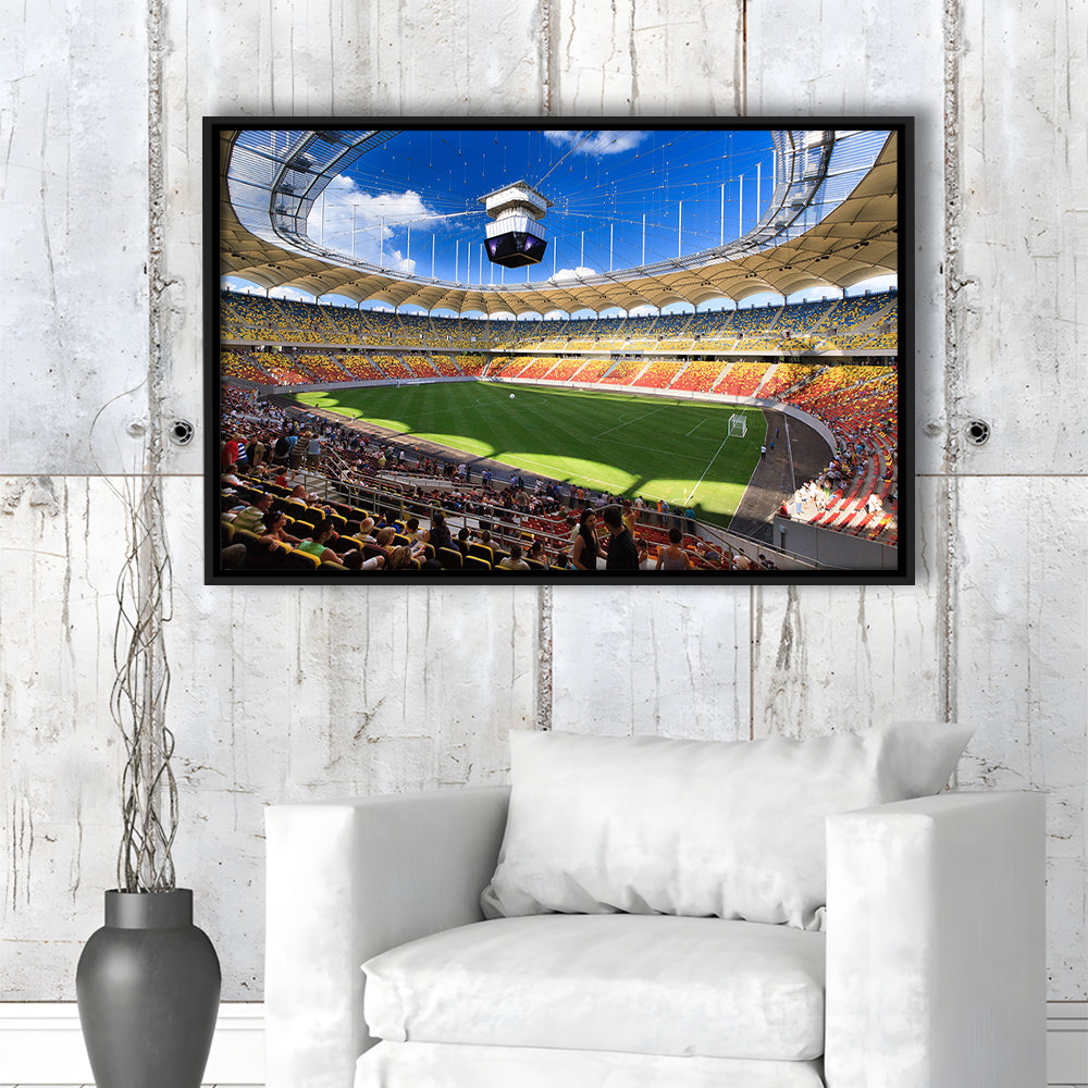 National Arena, Stadium Canvas, Sport Art, Framed Canvas Print Wall Art, Floating Frame
