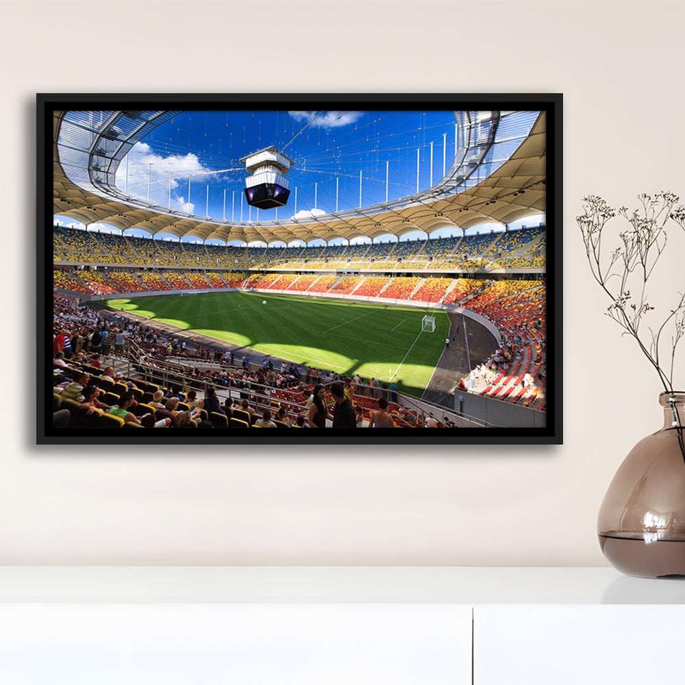 National Arena, Stadium Canvas, Sport Art, Framed Canvas Print Wall Art, Floating Frame