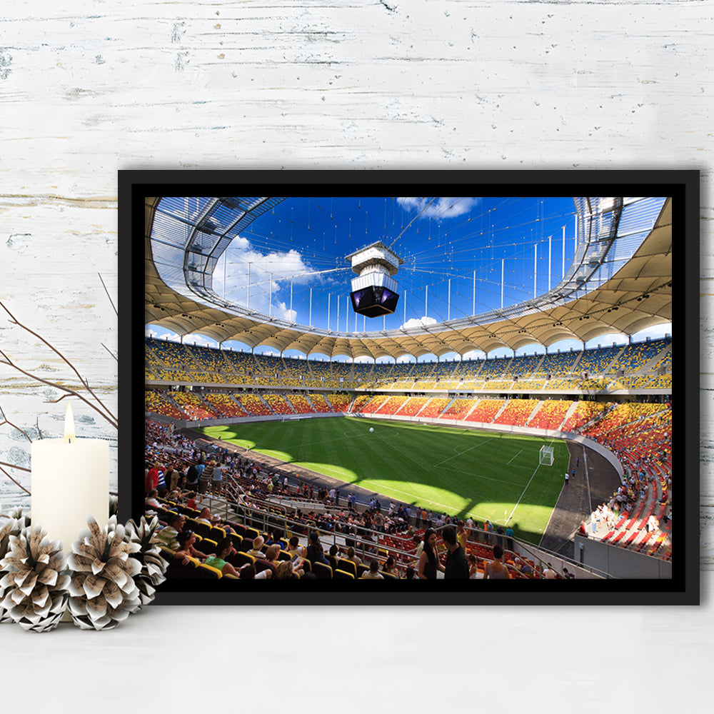 National Arena, Stadium Canvas, Sport Art, Framed Canvas Print Wall Art, Floating Frame