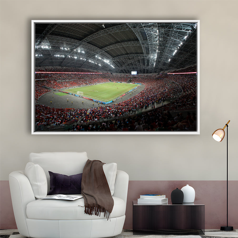 National Football Stadium, Stadium Canvas, Sport Art, Fan Gifts, Framed Canvas Print Wall Art, Floating Frame