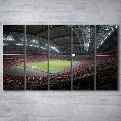 National Football Stadium, Stadium Canvas, Sport Art, Fan Gifts, 5 Panel B, Extra Large Canvas, Canvas Print Wall Art