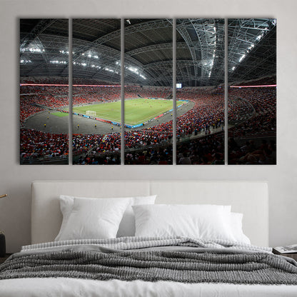 National Football Stadium, Stadium Canvas, Sport Art, Fan Gifts, 5 Panel B, Extra Large Canvas, Canvas Print Wall Art