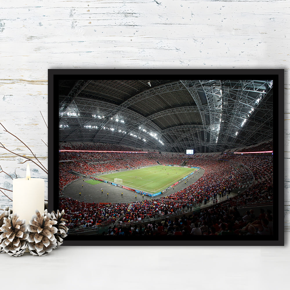 National Football Stadium, Stadium Canvas, Sport Art, Fan Gifts, Framed Canvas Print Wall Art, Floating Frame