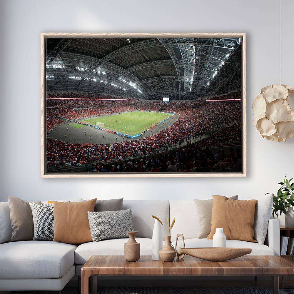 National Football Stadium, Stadium Canvas, Sport Art, Fan Gifts, Framed Canvas Print Wall Art, Floating Frame