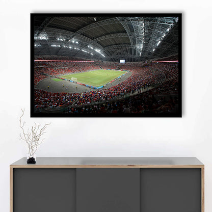 National Football Stadium, Stadium Canvas, Sport Art, Fan Gifts, Framed Art Print Wall Decor, Picture Framed
