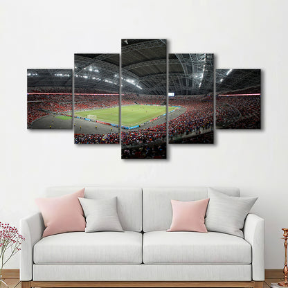 National Football Stadium, Stadium Canvas, Sport Art, Fan Gifts, 5 Panel, Large Canvas, Canvas Print Wall Art