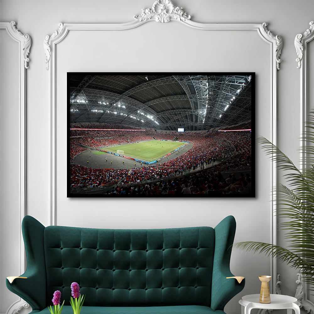 National Football Stadium, Stadium Canvas, Sport Art, Fan Gifts, Framed Art Print Wall Decor, Picture Framed