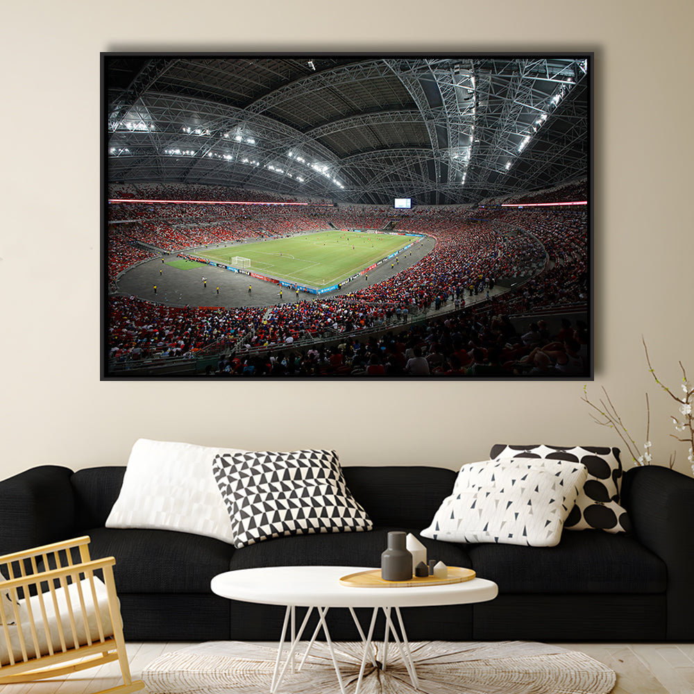 National Football Stadium, Stadium Canvas, Sport Art, Fan Gifts, Framed Canvas Print Wall Art, Floating Frame