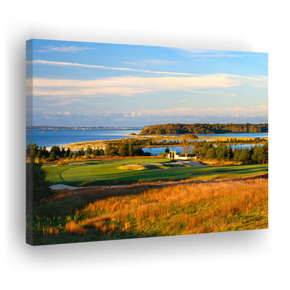 National Golf Links Of America Hole 17, Southampton, New York, Golf Art Print,Gifts Golf Lover