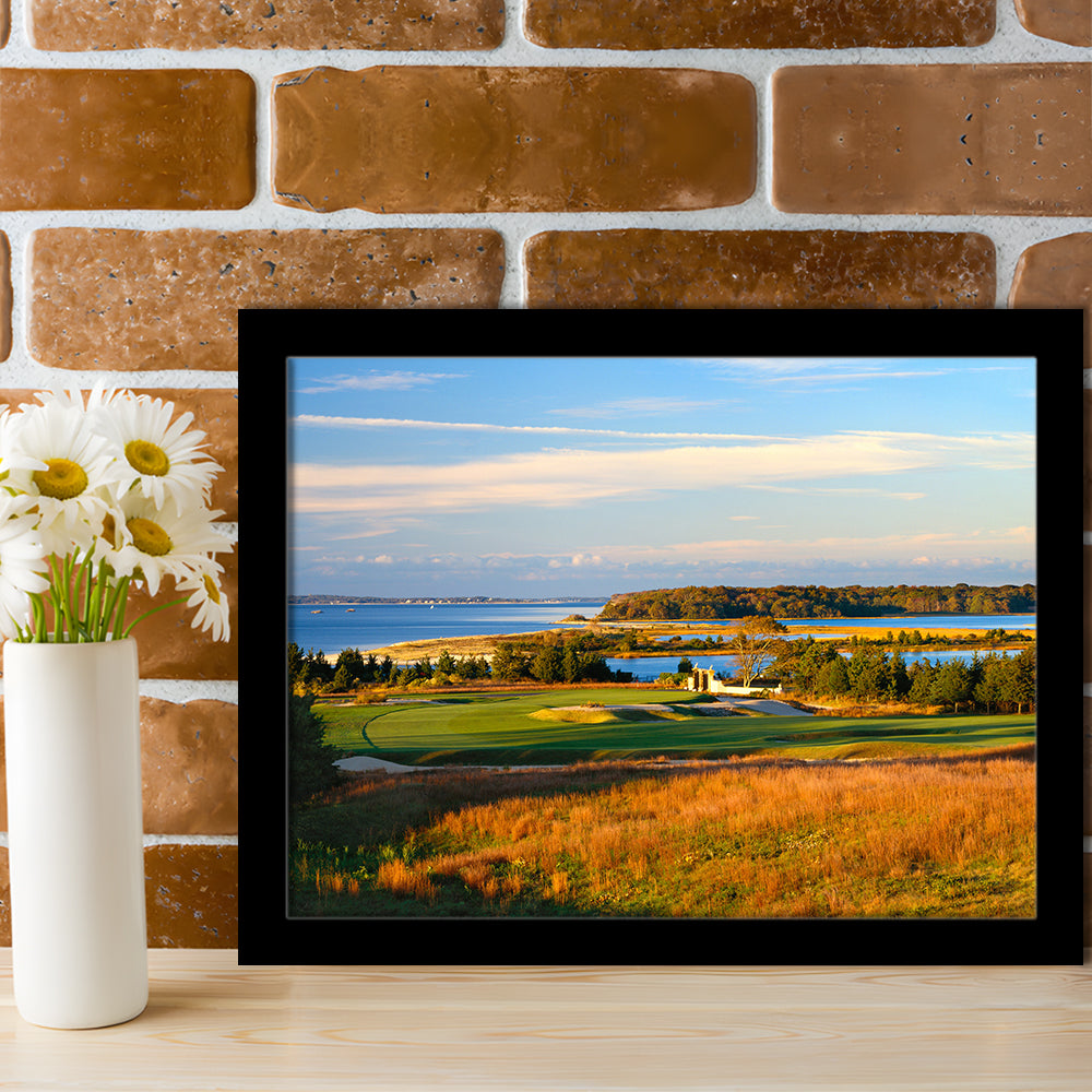 National Golf Links Of America Hole 17, Southampton, New York, Framed Art Print Wall Decor, Picture Framed