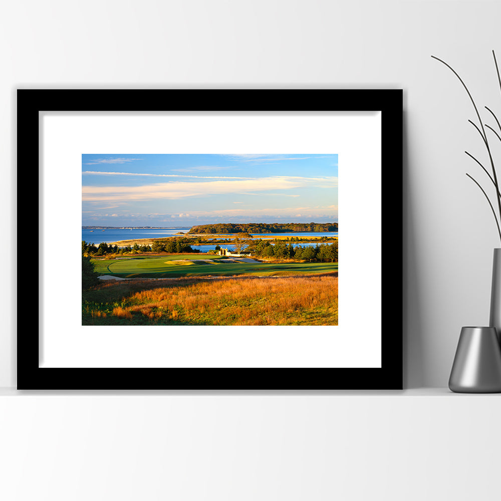 National Golf Links Of America Hole 17, Southampton, New York, Goft Art Print, Framed Art Print White Border Wall Decor