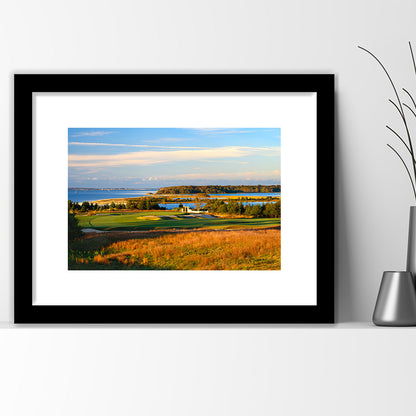 National Golf Links Of America Hole 17, Southampton, New York, Goft Art Print, Framed Art Print White Border Wall Decor