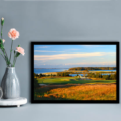 National Golf Links Of America Hole 17, Southampton, New York, Framed Art Print Wall Decor, Picture Framed