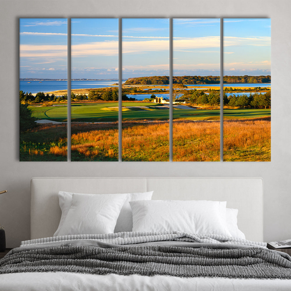 National Golf Links Of America Hole 17, Southampton, New York, Golf Art Print, Extra Large Canvas Print Wall Art