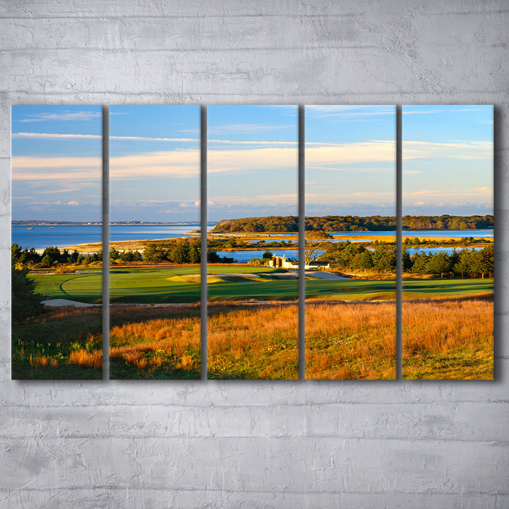 National Golf Links Of America Hole 17, Southampton, New York, Golf Art Print, Extra Large Canvas Print Wall Art