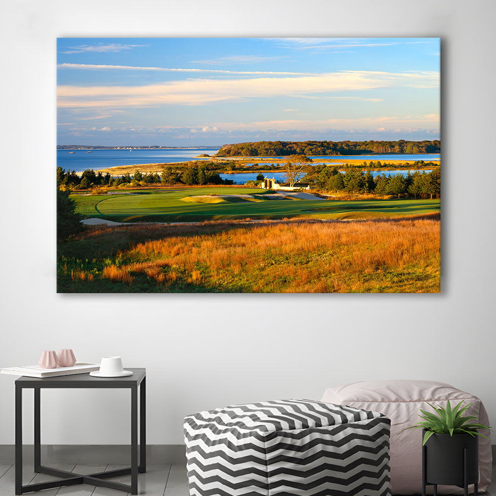 National Golf Links Of America Hole 17, Southampton, New York, Golf Art Print,Gifts Golf Lover