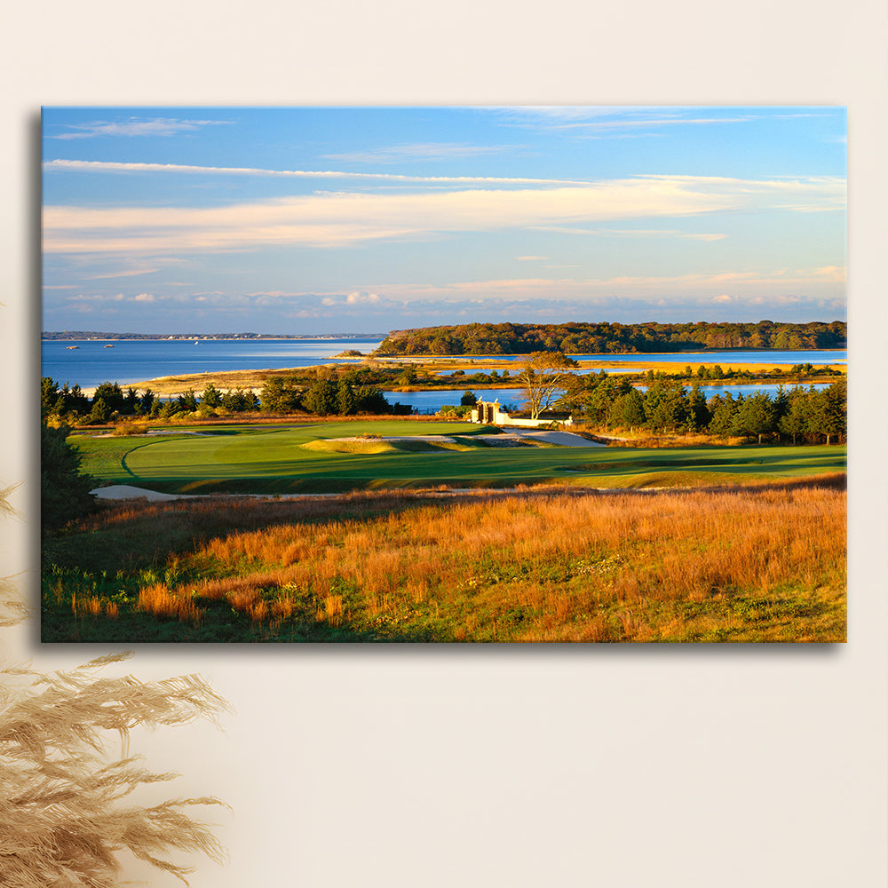 National Golf Links Of America Hole 17, Southampton, New York, Golf Art Print,Gifts Golf Lover