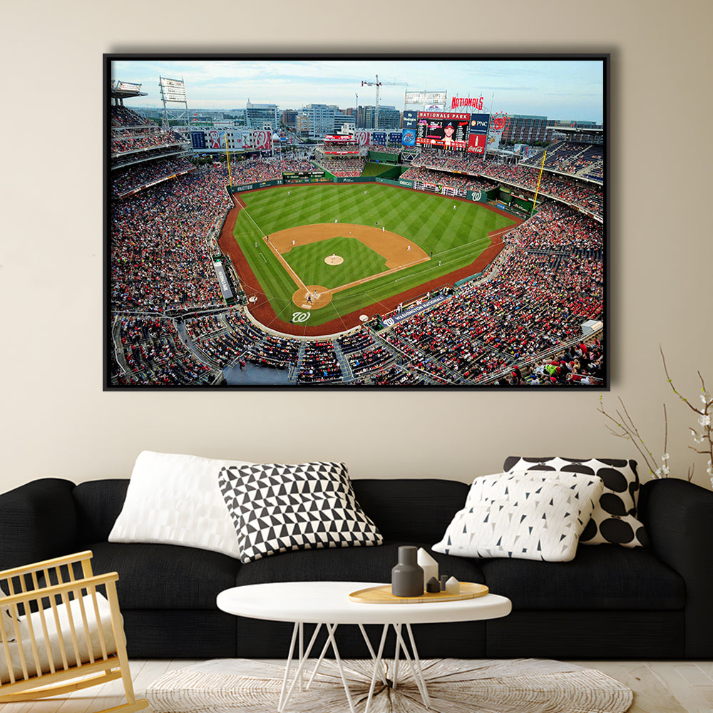 National Park Washington Dc, Stadium Canvas, Sport Art, Framed Canvas Print Wall Art, Floating Frame