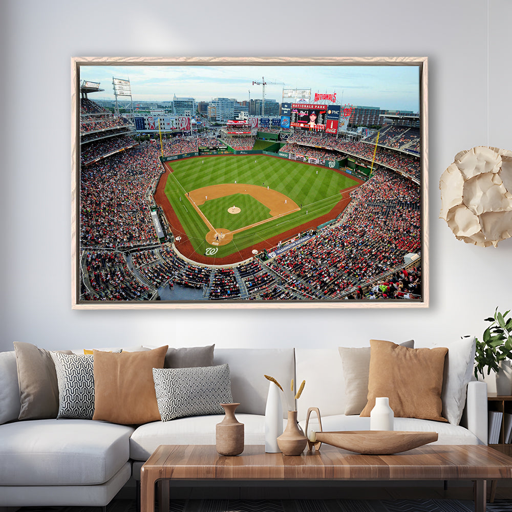 National Park Washington Dc, Stadium Canvas, Sport Art, Framed Canvas Print Wall Art, Floating Frame