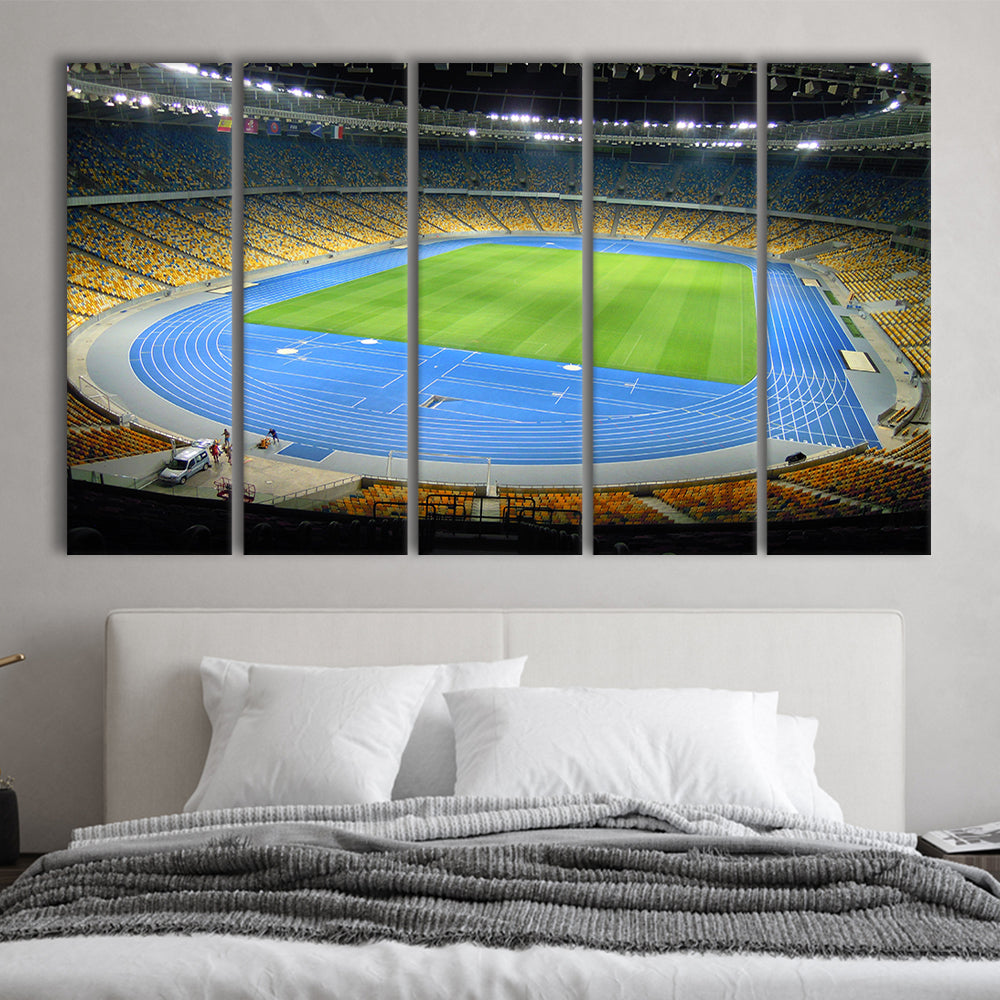 National Sports Complex, Stadium Canvas, Sport Art, 5 Panel B, Extra Large Canvas, Canvas Print Wall Art