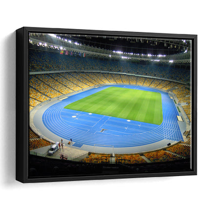 National Sports Complex, Stadium Canvas, Sport Art, Framed Canvas Print Wall Art, Floating Frame
