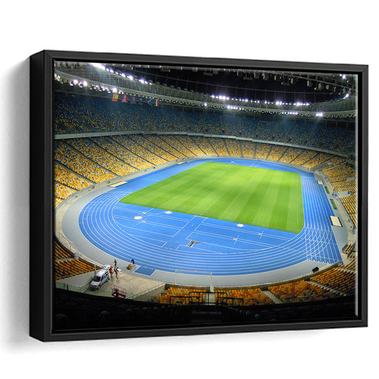 National Sports Complex, Stadium Canvas, Sport Art, Framed Canvas Print Wall Art, Floating Frame