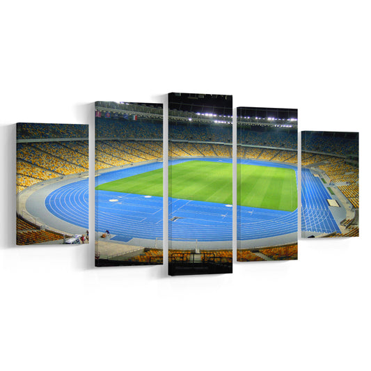 National Sports Complex, Stadium Canvas, Sport Art, Gift for him, 5 Panel, Large Canvas, Canvas Print Wall Art