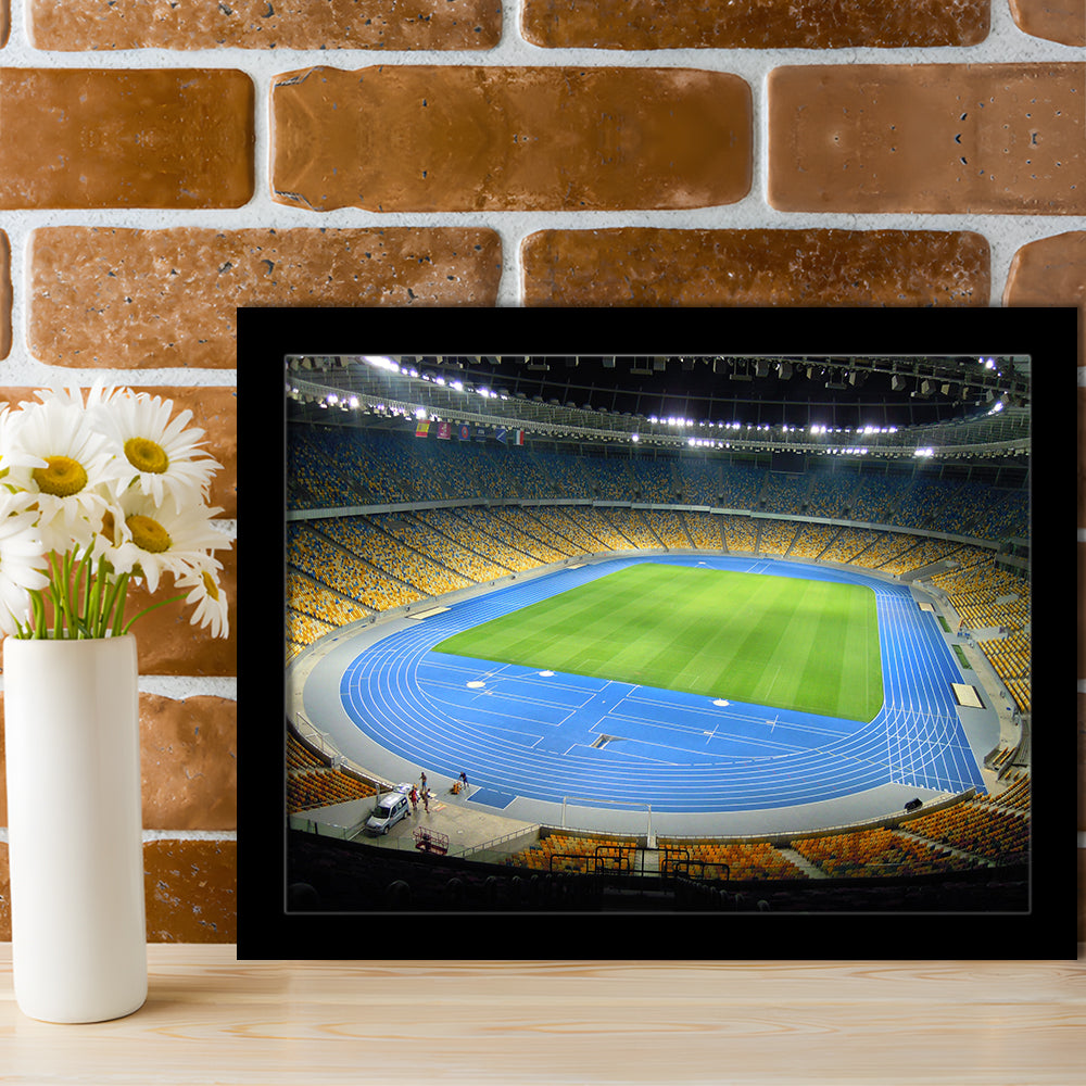 National Sports Complex, Stadium Canvas, Sport Art, Gift for him, Framed Art Print Wall Decor, Picture Framed