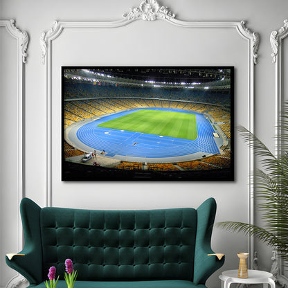National Sports Complex, Stadium Canvas, Sport Art, Gift for him, Framed Art Print Wall Decor, Picture Framed