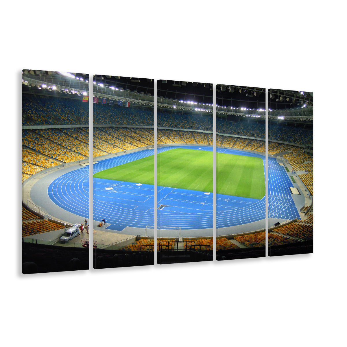 National Sports Complex, Stadium Canvas, Sport Art, 5 Panel B, Extra Large Canvas, Canvas Print Wall Art