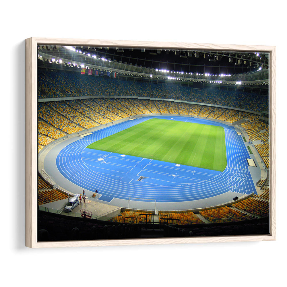 National Sports Complex, Stadium Canvas, Sport Art, Framed Canvas Print Wall Art, Floating Frame