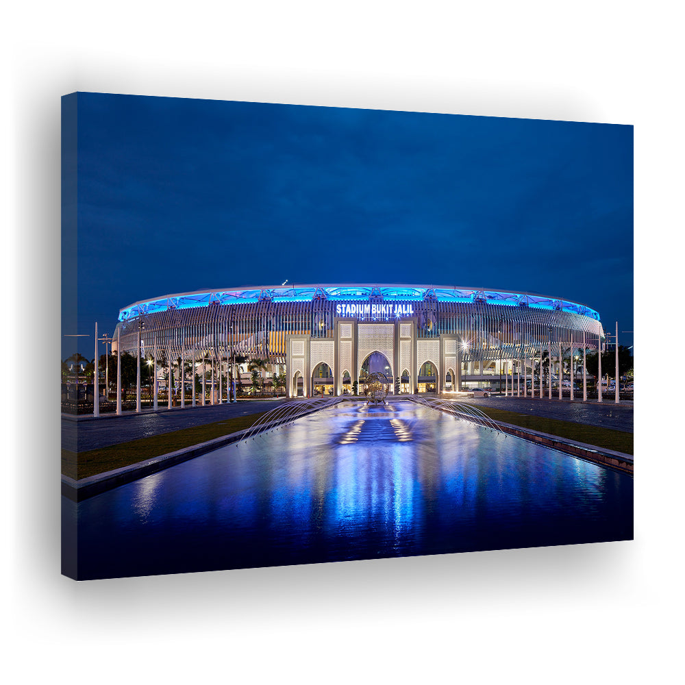 National Stadium in Bukit Jalil, Stadium Canvas, Sport Art, Gift for him, Man Cave Decor, Art Print, Canvas Print Wall Art