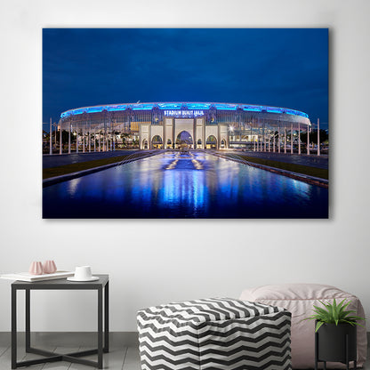 National Stadium in Bukit Jalil, Stadium Canvas, Sport Art, Gift for him, Man Cave Decor, Art Print, Canvas Print Wall Art