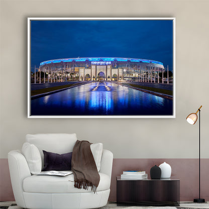National Stadium in Bukit Jalil, Stadium Canvas, Sport Art, Framed Canvas Print Wall Art, Floating Frame