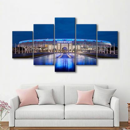 National Stadium in Bukit Jalil, Stadium Canvas, Sport Art, Gift for him, 5 Panel, Large Canvas, Canvas Print Wall Art