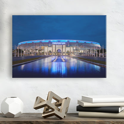 National Stadium in Bukit Jalil, Stadium Canvas, Sport Art, Gift for him, Man Cave Decor, Art Print, Canvas Print Wall Art