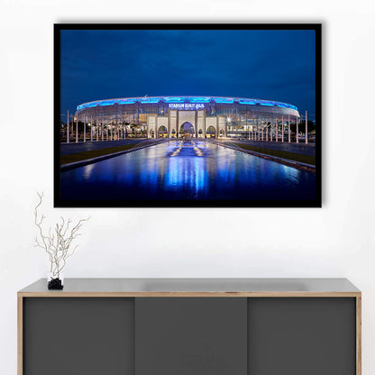 National Stadium in Bukit Jalil, Stadium Canvas, Sport Art, Gift for him, Framed Art Print Wall Decor, Picture Framed