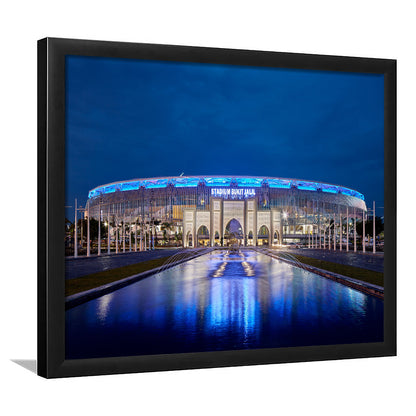 National Stadium in Bukit Jalil, Stadium Canvas, Sport Art, Gift for him, Framed Art Print Wall Decor, Picture Framed
