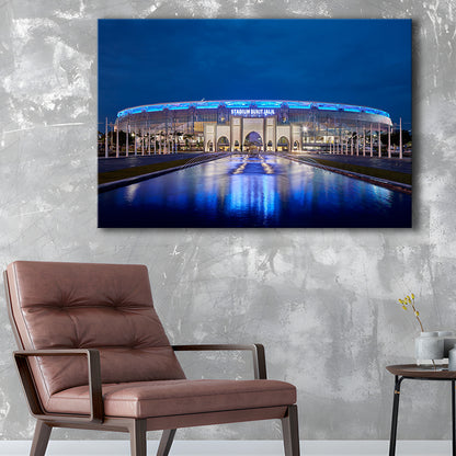National Stadium in Bukit Jalil, Stadium Canvas, Sport Art, Gift for him, Man Cave Decor, Art Print, Canvas Print Wall Art