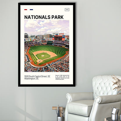 Nationals Park Print, Washington Nationals Stadium Art, Gifts for him, Sport Art, Framed Art Print Wall Decor