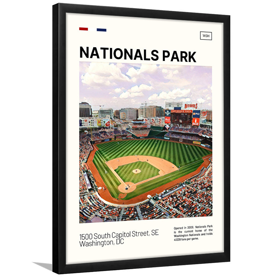Nationals Park Print, Washington Nationals Stadium Art, Gifts for him, Sport Art, Framed Art Print Wall Decor